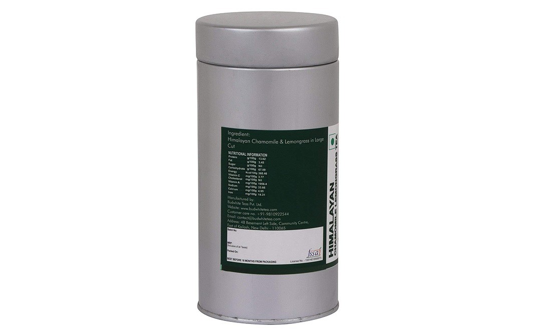 Bud White Himalayan Chamomile Lemongrass Tea   Tin  50 grams